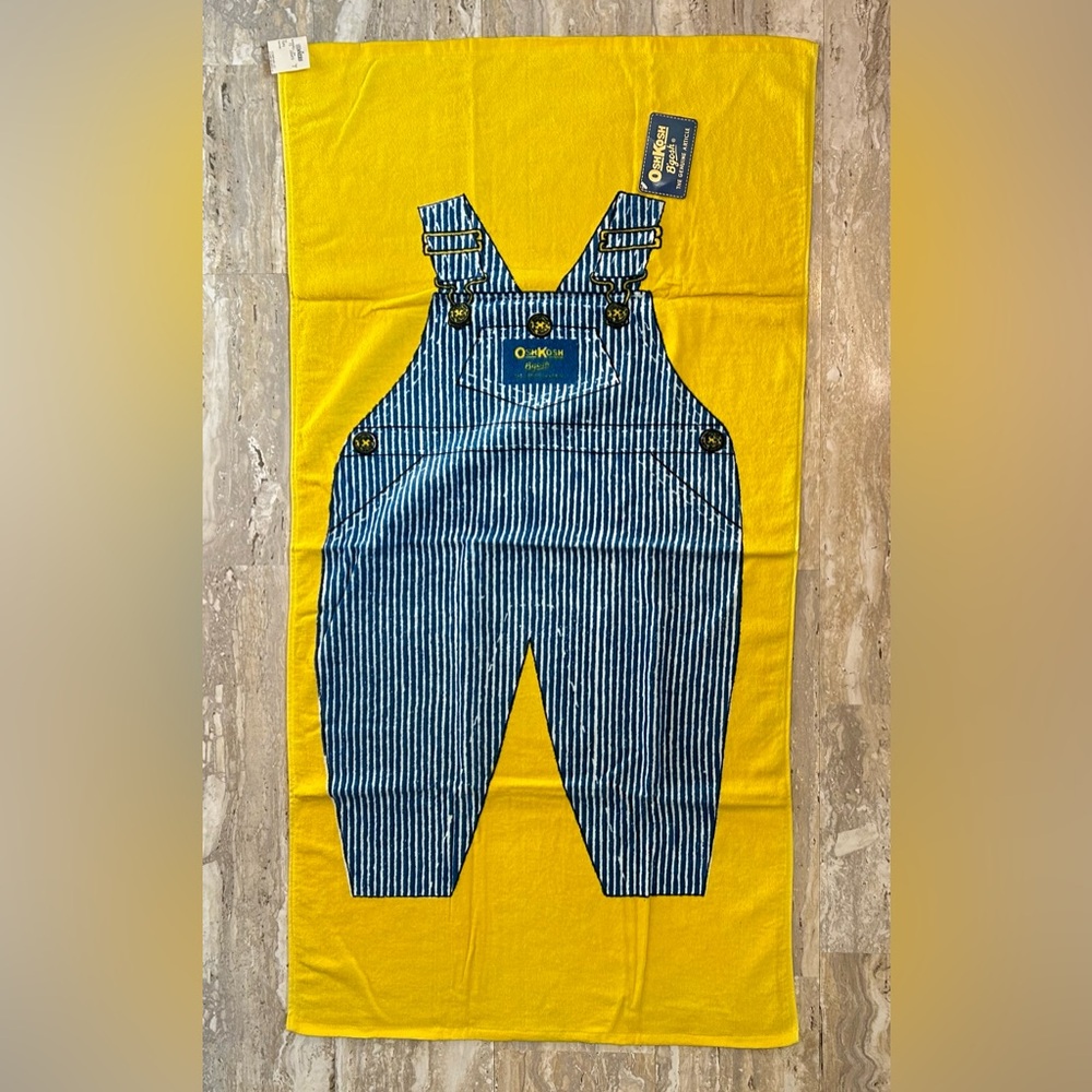 OshKosh B’gosh Towel for Beach, Bath or Pool. Vintage with tags still attached.